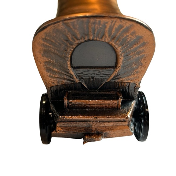 Vintage 1974 Covered Wagon Piggy Bank – Western Americana Coin Bank, Rustic - Picture 6 of 11